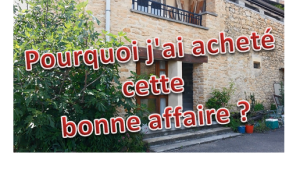 Pourquoi j'ai acheté cette bonne affaire